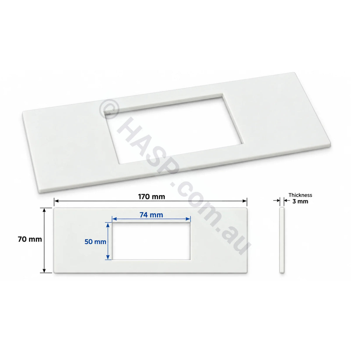 Balboa Spatouch Mini Adapter Facia Plate - 170mm x 70mm