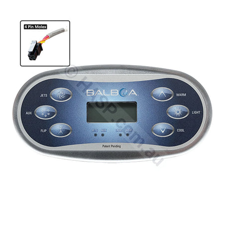 Balboa TP600 Touchpad Keypad Control Panel - 6 button oval - Touchpad