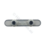 CMP 6’’ Crystalfalls Waterfall (textured w/2 Nuts & Gasket) S/Steel/Clear