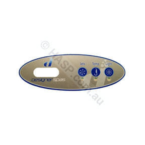 Designer Spas - 3-Button - Balboa VL200 Touchpad Overlay - Overlays
