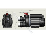 Edgetec Triflo 0.8HP Auto-Heat - OBSOLETE - SEE LISTING FOR INFO - Heater and Spa Parts