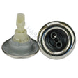 Edgetec Excess Spa Pool Jet - Twin Spin - Stainless Graphite - 84mm - Heater and Spa Parts