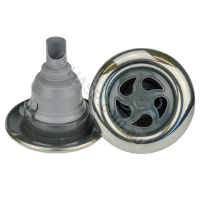 OBSOLETE - Edgetec Exhilarator 125 Jet Internal - 5 Star Pulse - Graphite Grey / Stainless Steel - 125mm - Heater and Spa Parts