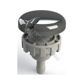 Edgetec Reactive Air Control Venturi for Spa Baths - Chrome Smooth - Obsolete (No Longer Available) - Air Controls