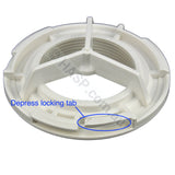 Edgetec Spa Bath Suction - Chrome - 100mm - 192lpm - Heater and Spa Parts
