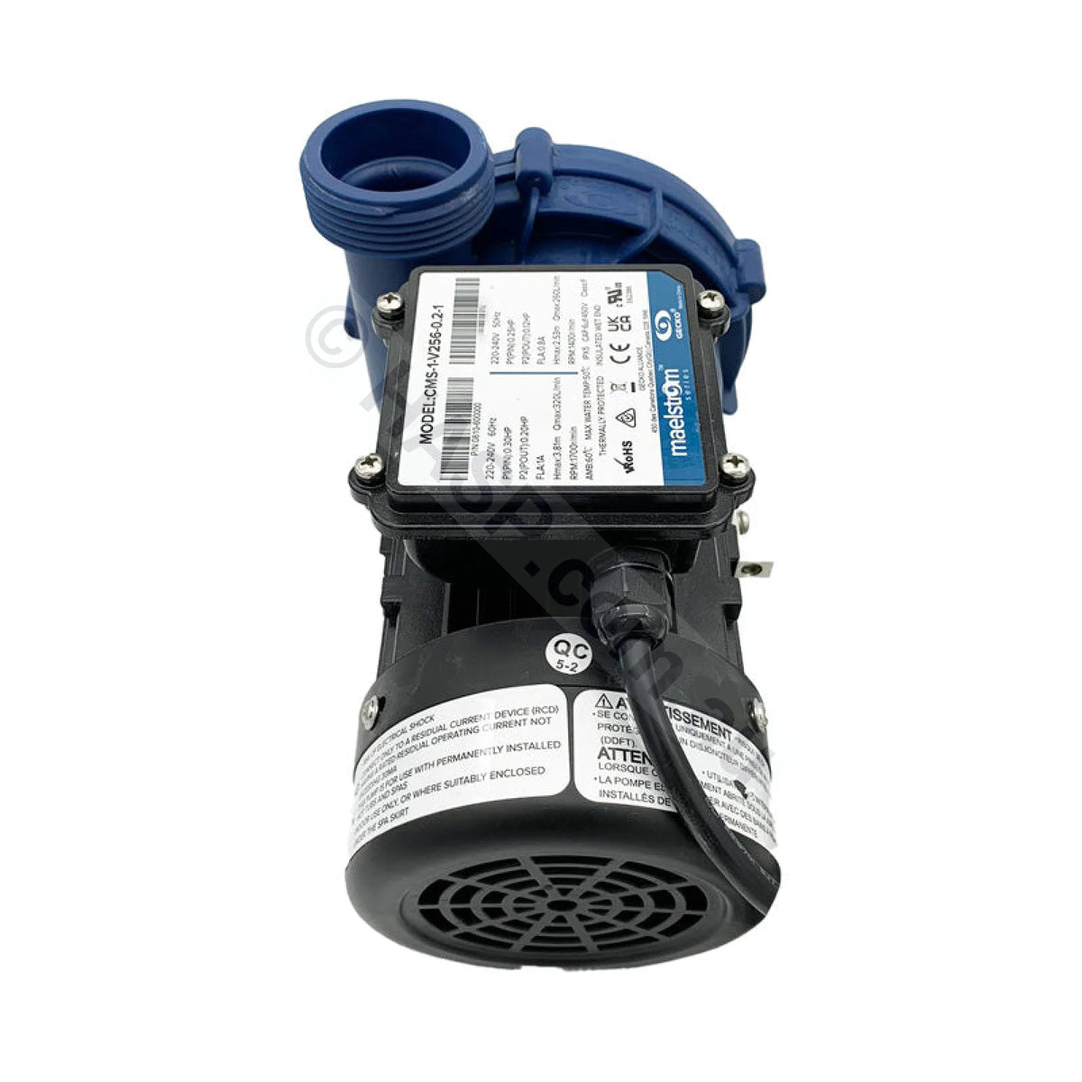 Gecko Maelstrom CMS-1 Circulation Pump 0.25hp /.12hp - Circmaster Replacement