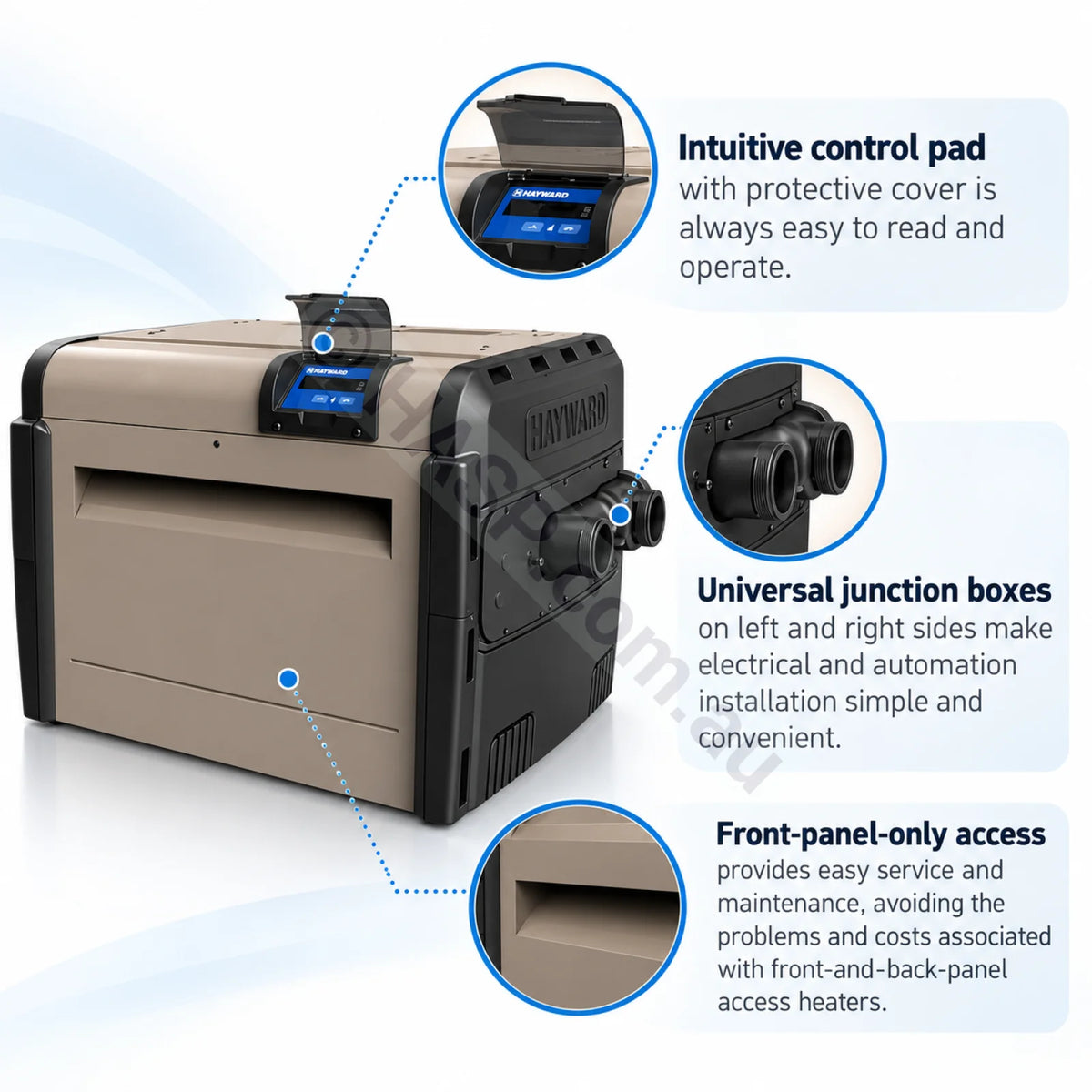 Hayward H400 Gas Pool Heater - H-Series - Natural Gas