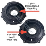 Spa jet booster pump impeller and mechanical seal