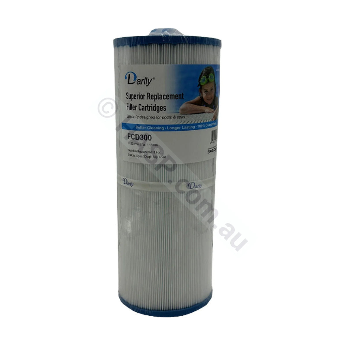 LA Spas / Stoked Spas - 30sqft Filter Cartridge Replacement - 296mm x 118mm - Pool & Spa