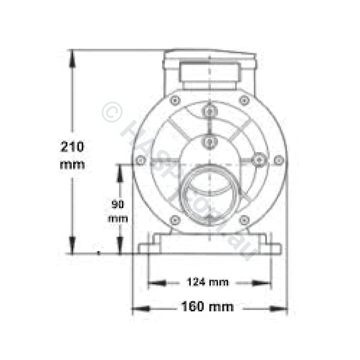 LX Whirlpool TDA 100 1.0HP Spa Jet & Circulation Pump - DXD 310 Repalcement Pump