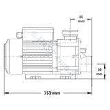 LX Whirlpool TDA 100 1.0HP Spa Jet & Circulation Pump - DXD 310 Repalcement Pump