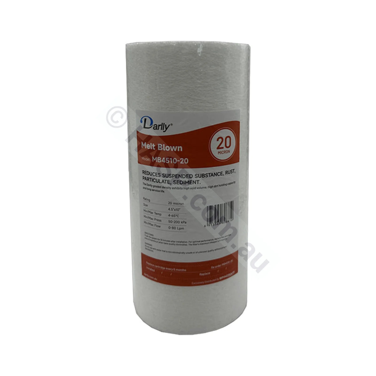 Melt Blown Sediment water filter cartridge, 20 micron, 4.5" x 10" Big Blue (FC-MB4510-20)