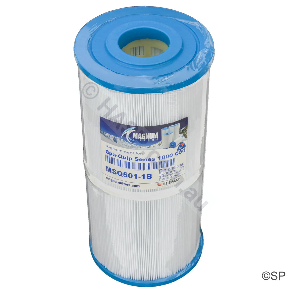 Spatex MSQ501-1B Davey Spa-Quip Series 1000 C50 Niche Filter Cartridge - Q1031 - 300mm x 143mm