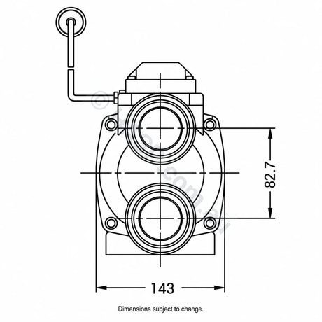 Onga Balboa 2391 1.25HP w/ 1.35kW Heater - Heated Spa Bath Pump - B-23910100 - Pump