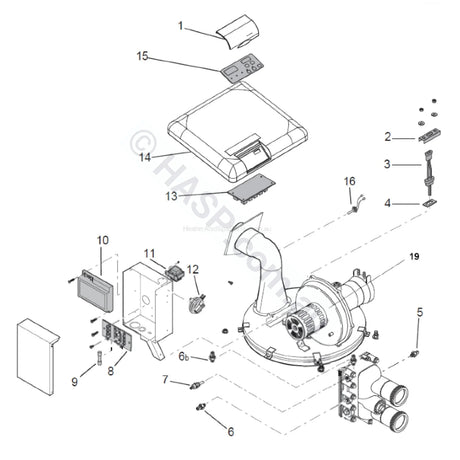 Pentair Mastertemp / Waterco Turbotemp Stack Flue Sensor - SFS Error - Heater and Spa Parts