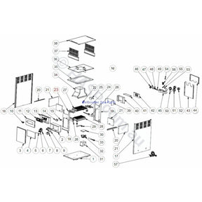 Raypak Rheem Spartan 131 - Spare Parts Including Diagram - Heater and Spa Parts