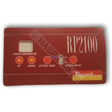 Raypak RP2100 Thermostat Overlay (Decal/Sticker/Label) - Gas Pool & Spa Heaters - Heater and Spa Parts