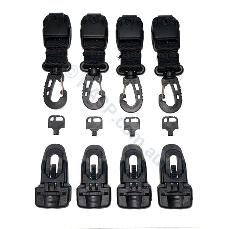 Replacement Clip-On Spa Cover Safe Clips - 4 Pack Tools