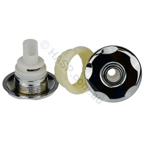 S&P Chrome ABS Regency Adjustable Faceplate - Spa Bath Jet - 65mm - Heater and Spa Parts
