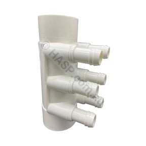 Spa Jet Manifold - 50mm pipe to 3/4’’/19mm Jet Hose - 6 Port - Plumbing & Fittings