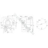 Spatex Commercial 2-Stage Side Channel Air Blower 1.3kW Kit - SXHB-320A-1D1 - Single Phase blower