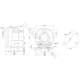 Spatex Commercial 1-Stage Side Channel Air Blower 1.3kW Kit - SXHB-410A-1D1 - Single Phase blower