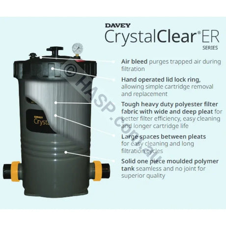 Davey Crystal Clear ER 255sqft Cartridge Filter