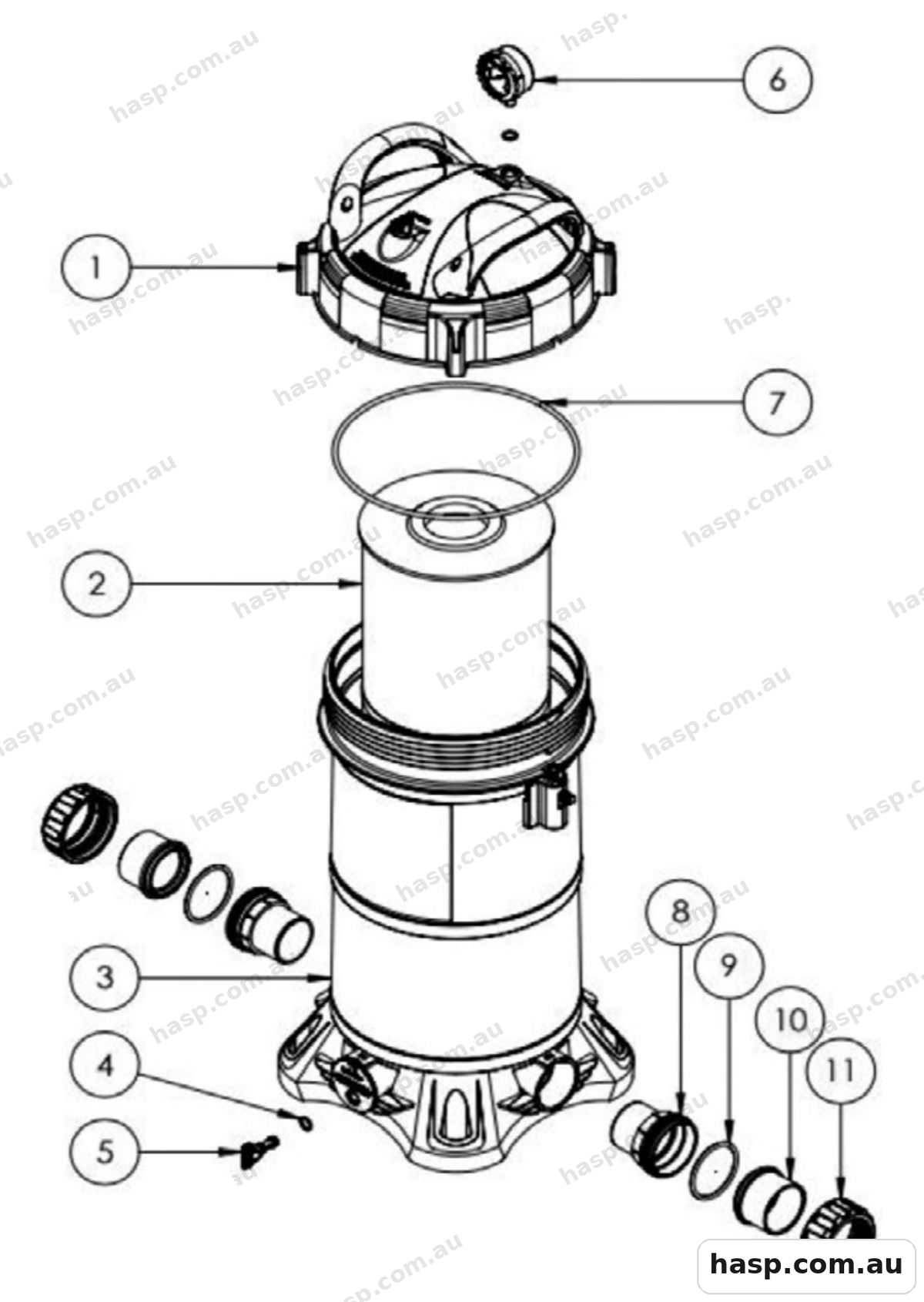 Zodiac CARTRIDGE FILTERS ZCF SERIES Spare Parts