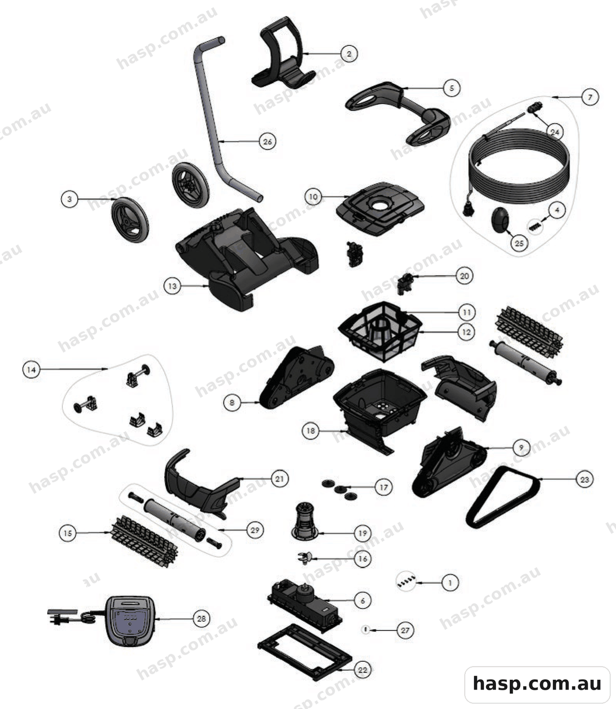 Zodiac CX35 / CX35 TILE Spare Parts
