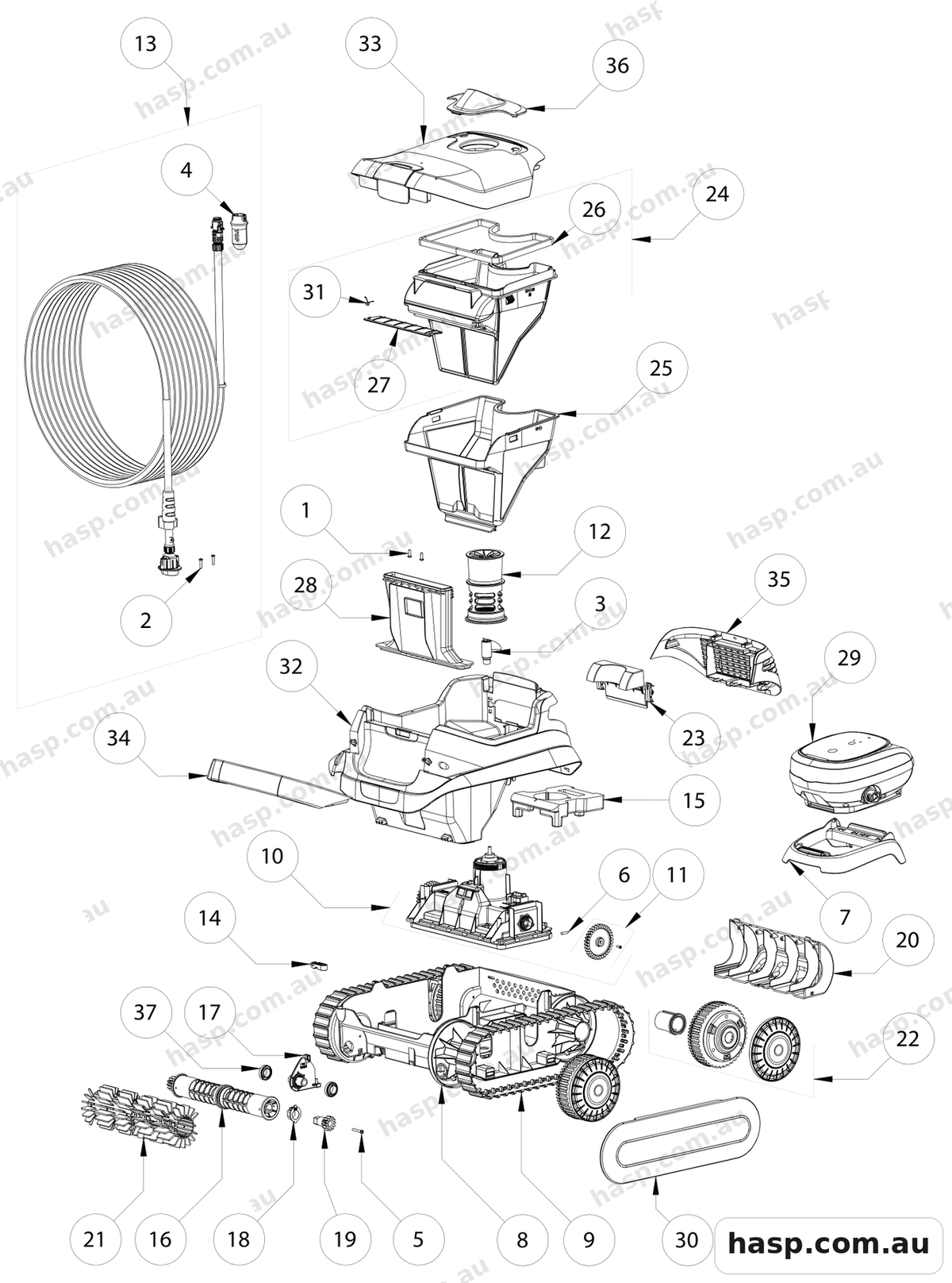 Zodiac CX40 Spare Parts
