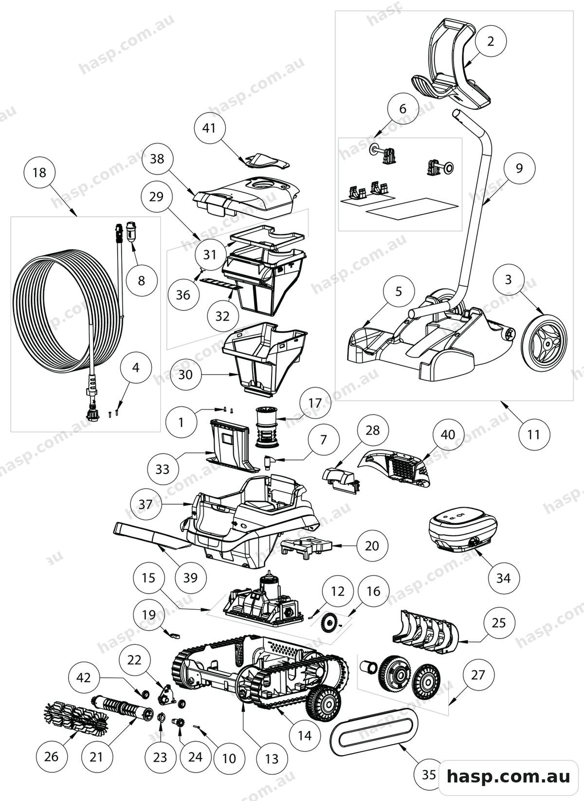 Zodiac CX50 Spare Parts
