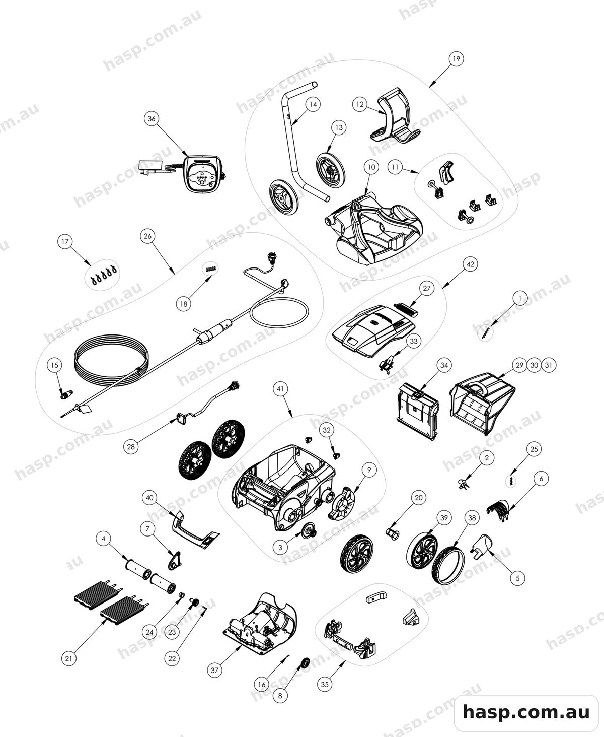 Zodiac EX5000 IQ Spare Parts