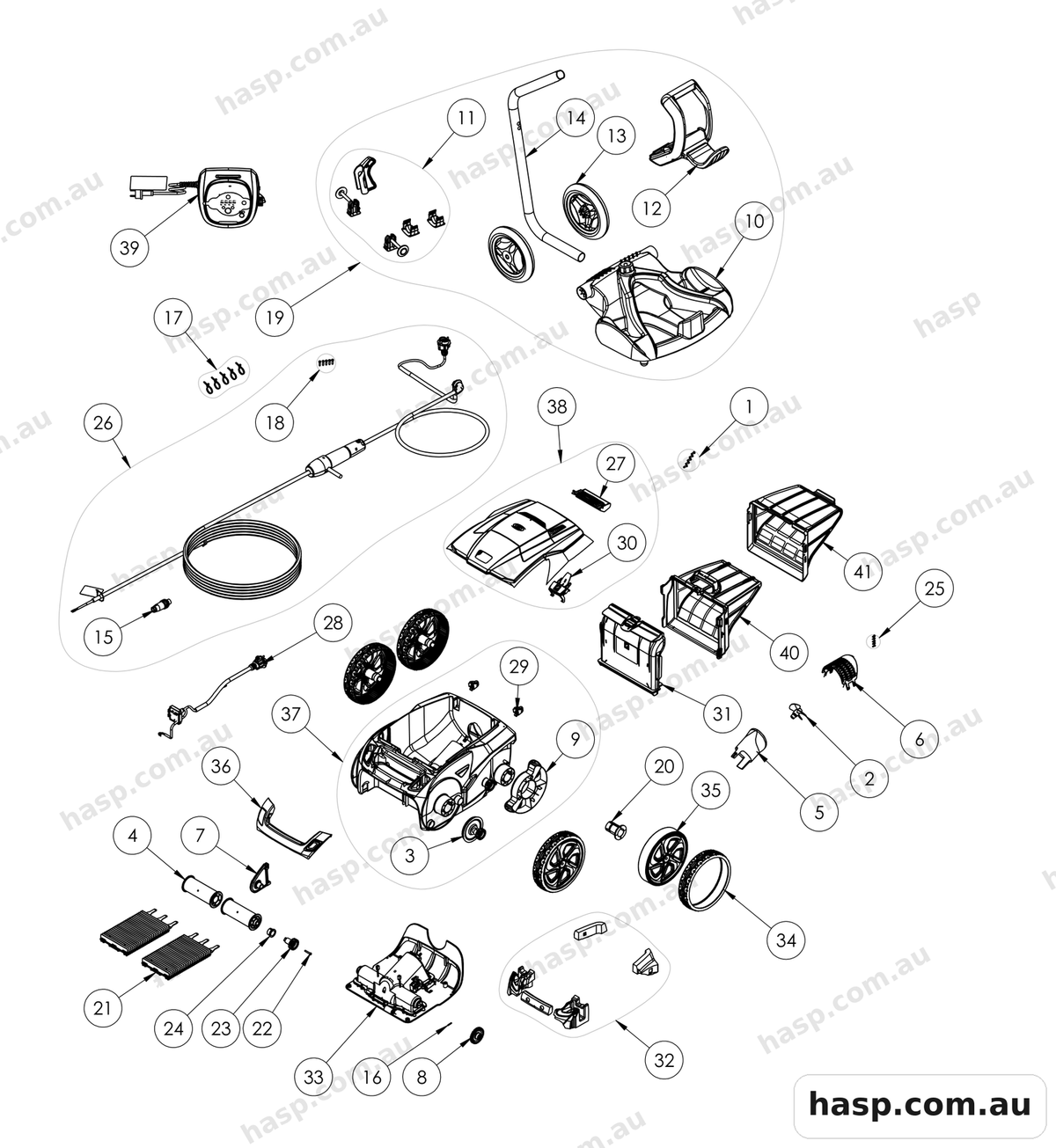 Zodiac EX5050 IQ Spare Parts