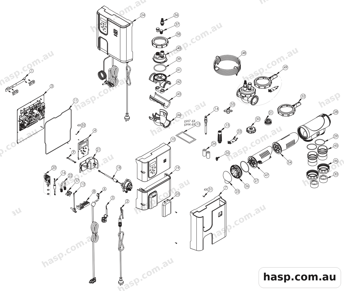 Zodiac EXO IQ PH Spare Parts