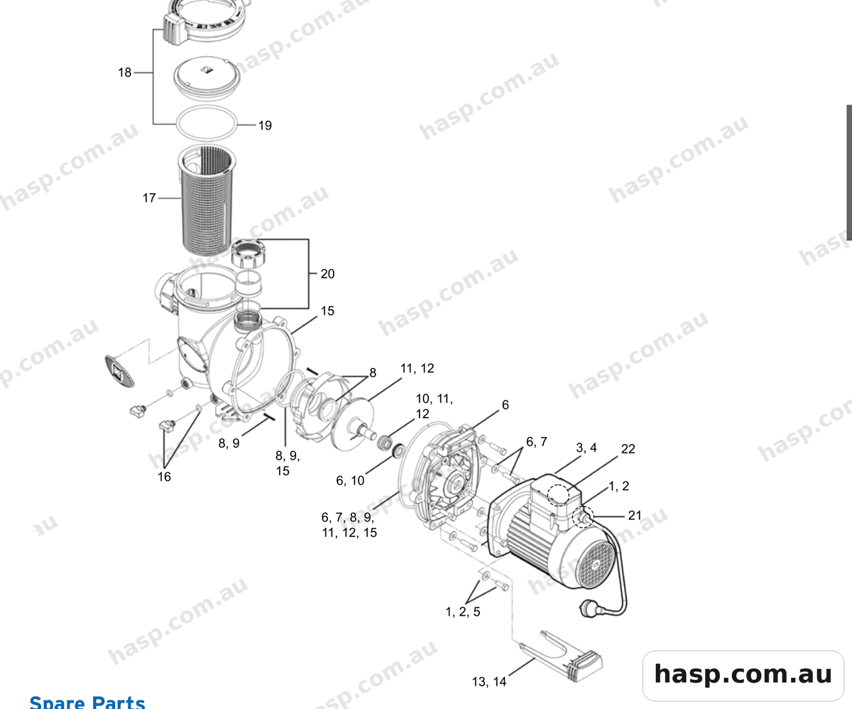 Zodiac FLOPRO E3 Spare Parts