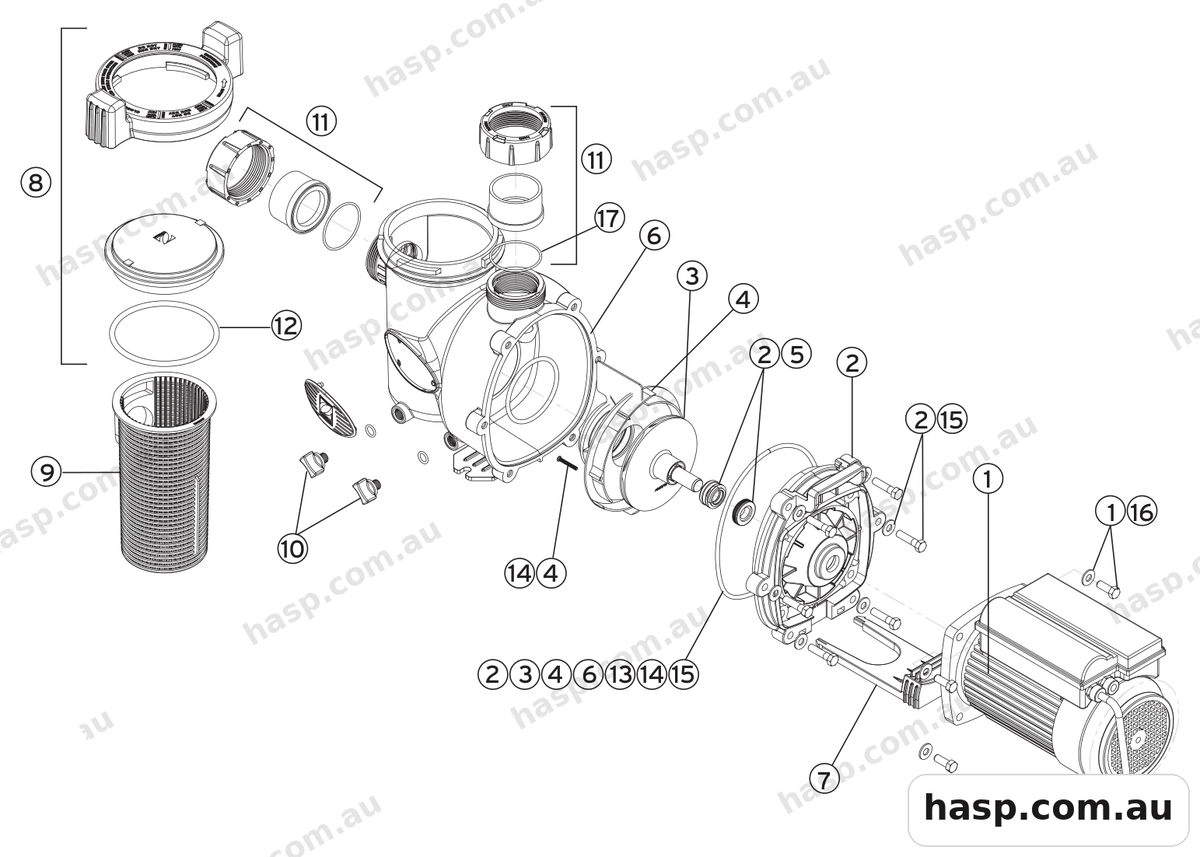 Zodiac FLOPRO Spare Parts