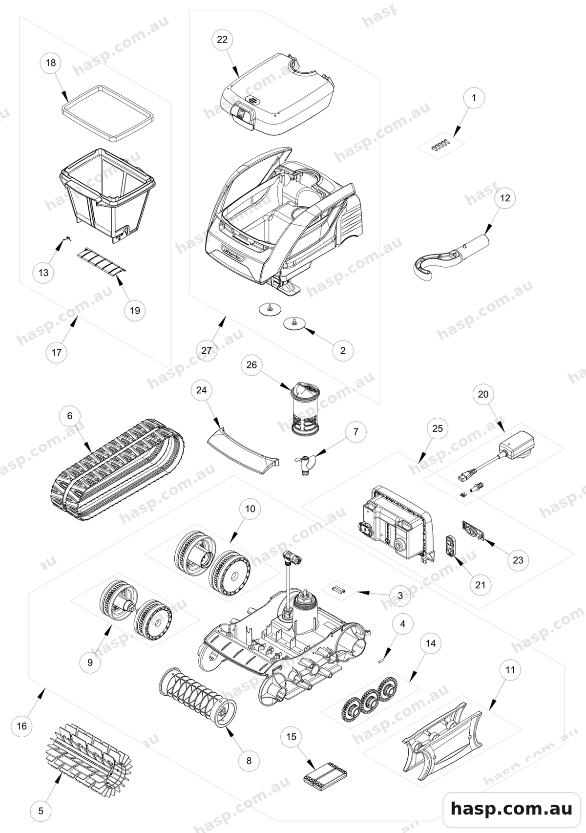 Zodiac FR200 Spare Parts