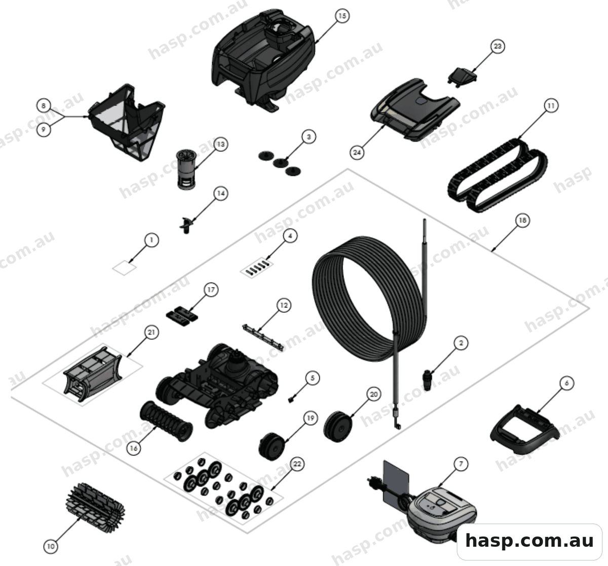 Zodiac FX18 / FX18 TILE Spare Parts