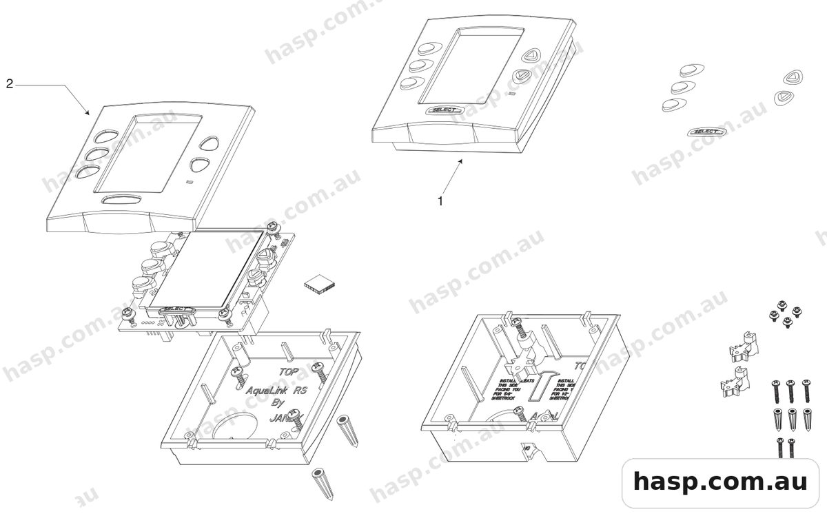 Zodiac (JANDY) AQUALINK RS ONE TOUCH CONTROL SYSTEM Spare Parts