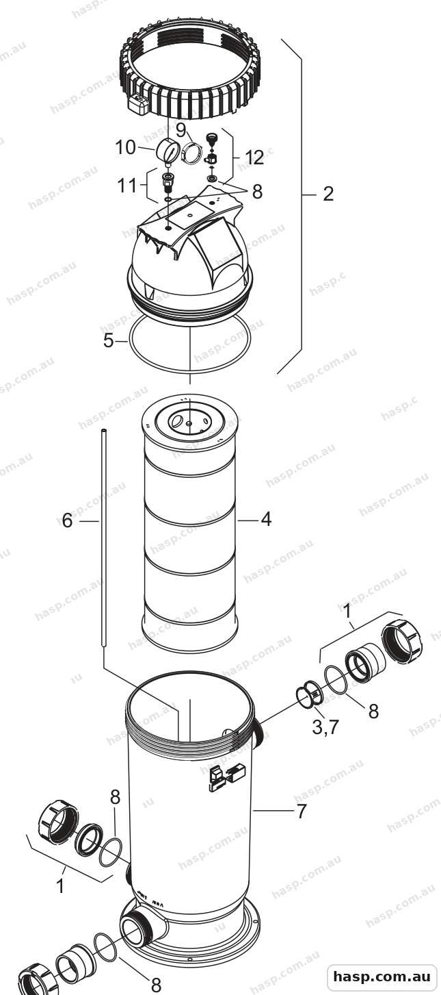 Zodiac (JANDY) CS SERIES Spare Parts