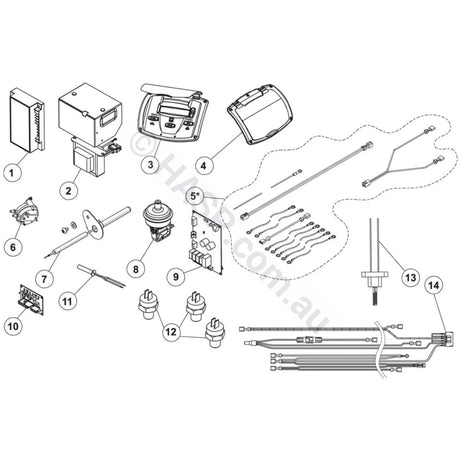 Electrical Parts - Zodiac Jxi Gas Heater