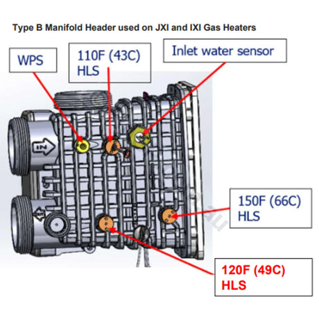 Zodiac JXI / Astralpool IXI High Limit Temp Sensor Kit