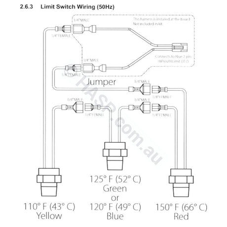 Zodiac Jxi / Astralpool Ixi High Limit Temp Sensor Kit