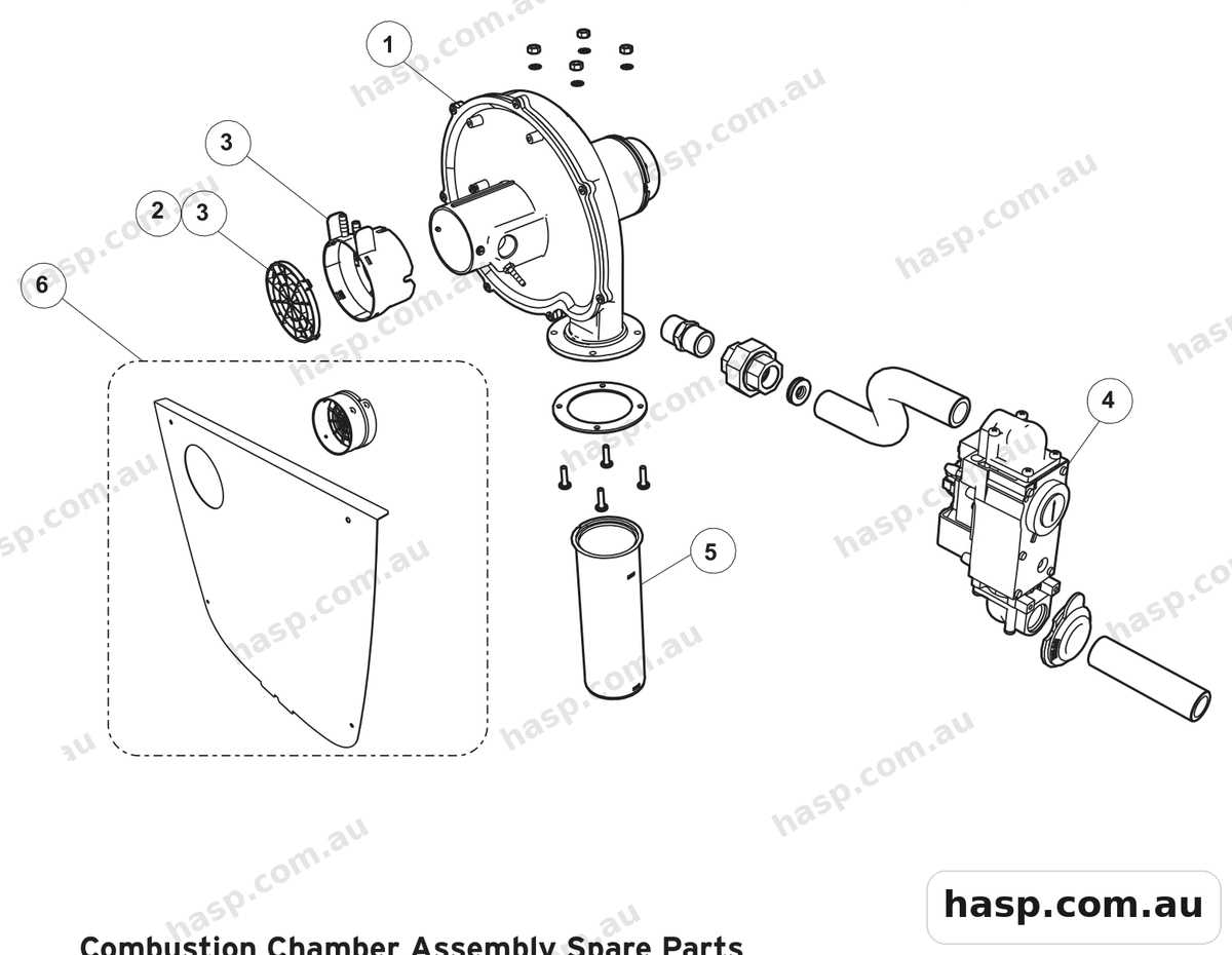 Zodiac JXI GAS HEATERS Spare Parts