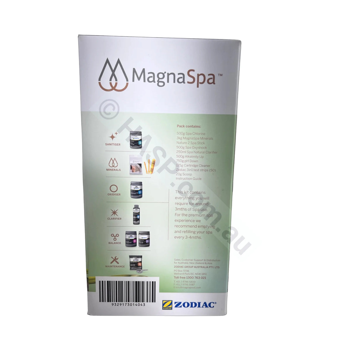 Zodiac Magnaspa Start-Up Kit - Spa Minerals & Chemicals