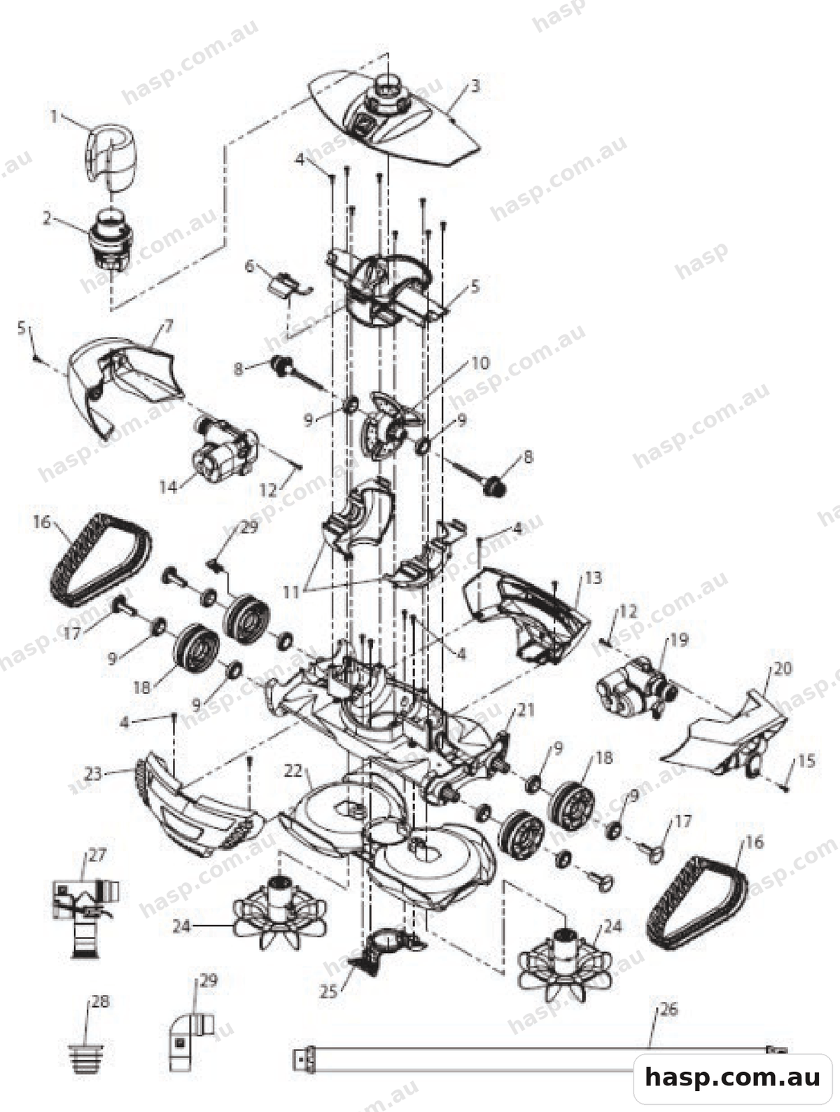 Zodiac MX8 Spare Parts