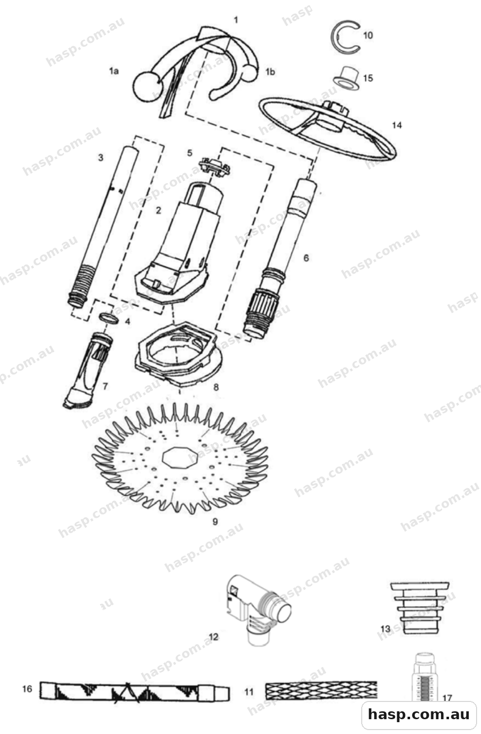 Zodiac PACER Spare Parts