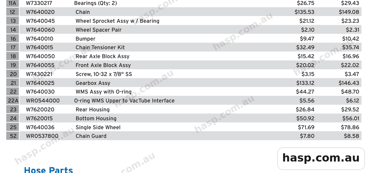 Zodiac POLARIS 3900 SPORT Spare Parts
