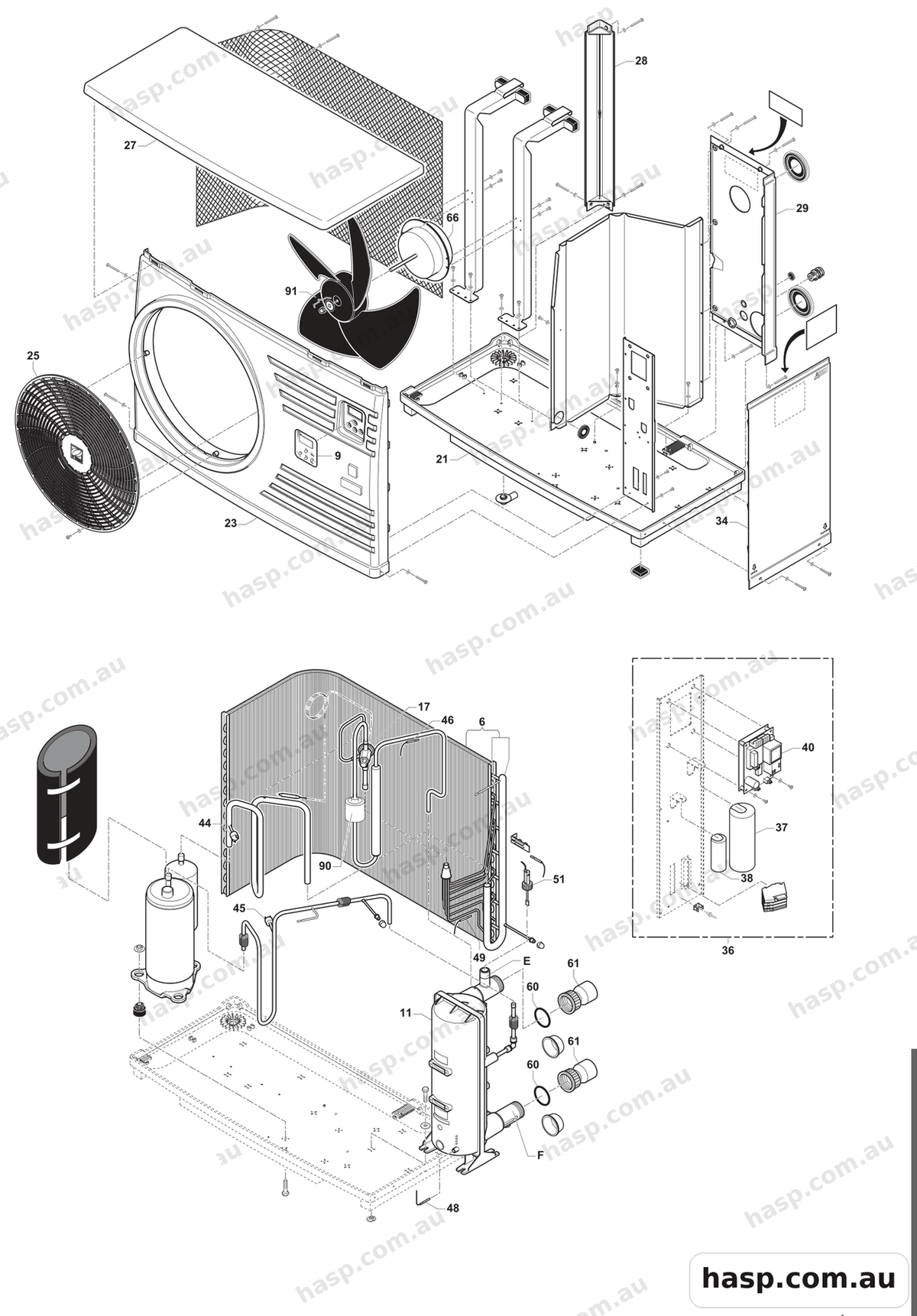 Zodiac POWERPAC 2, 3 Spare Parts