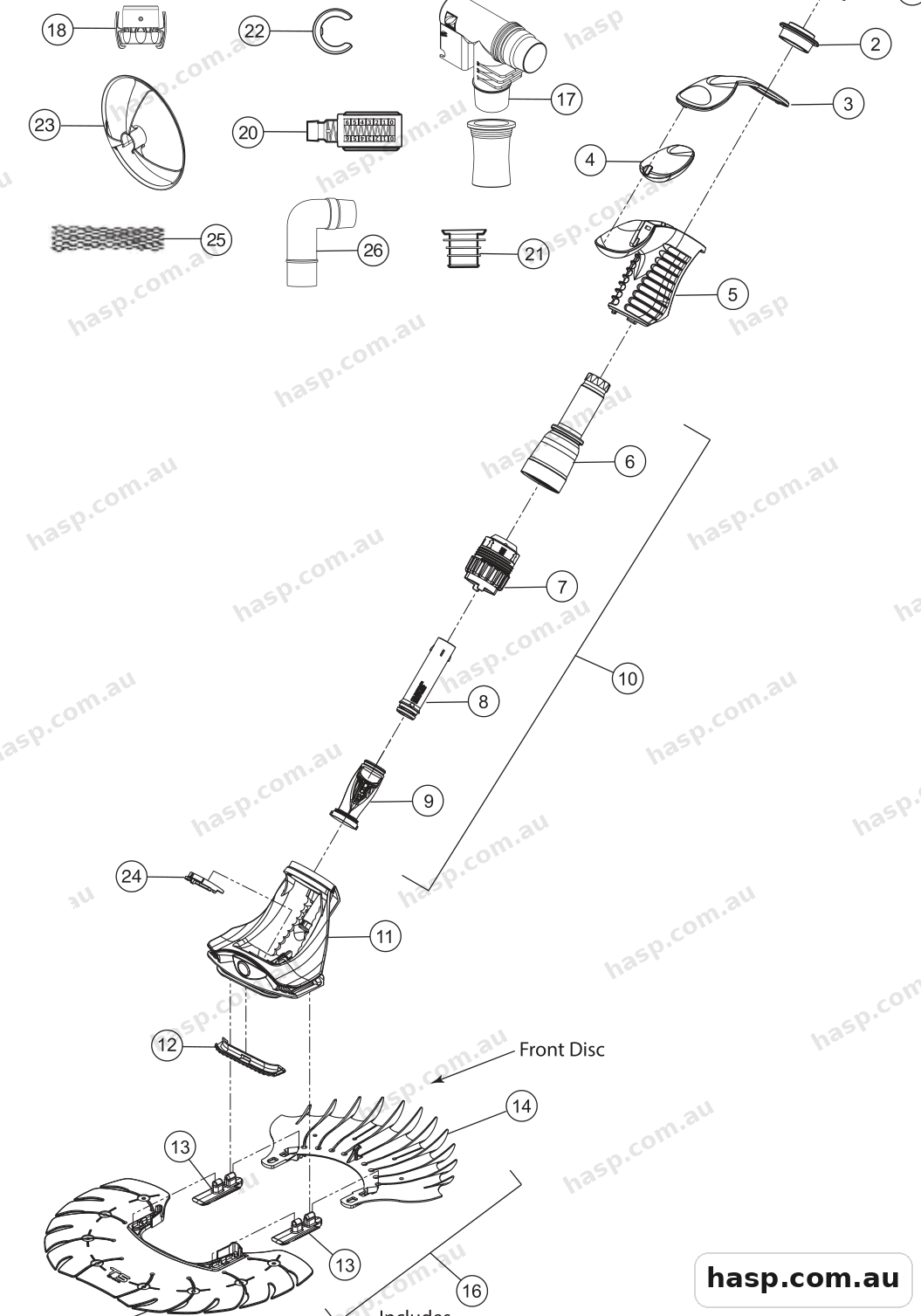 Zodiac T5 DUO Spare Parts
